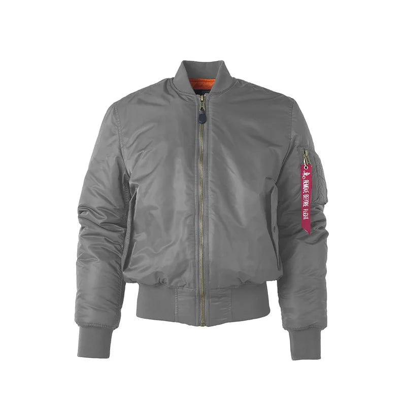 Storazone Grey Thick / XXS Military tactical Male Army MA-1 Flight Bomber Jacket Baseball Varsity College Pilot Air Force Waterproof Winter Coat For Men