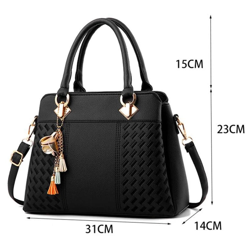 Storazone Gusure Luxury Handbag Women Crossbody Bag with tassel hanging Large Capacity Female Shoulder Bags Embroidery Tote Sac A Main