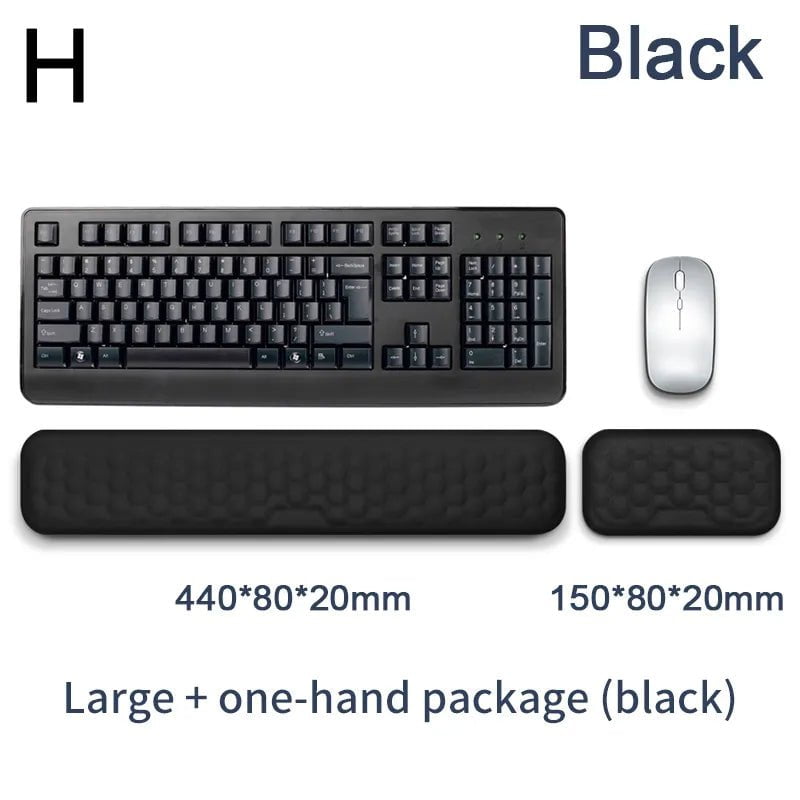 Storazone H The New Mouse & Keyboard Wrist Protection Rest Pad With Massage Texture For PC Gaming Laptop Keyboard Mouse Memory Cotton Rest