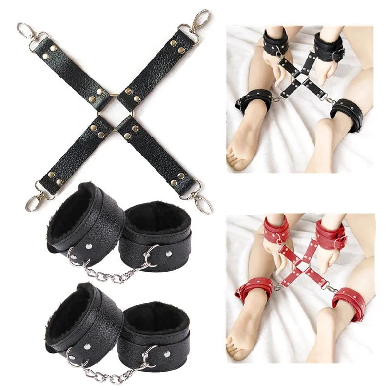 Storazone Handcuffs Cross buckle For Restraints Bondage Bracelet BDSM Woman Erotic Adult Sex Toys Game For Couples Exotic Accessorie shop