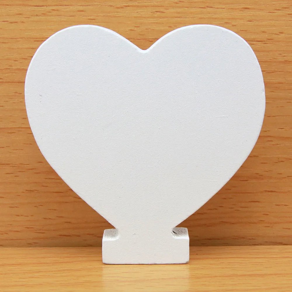 Storazone heart / 8cm 8 CM Letras Decorativas Grandes White Wooden Letters Home Decor Wedding Decoration DIY Personalised Name Design Free Standing