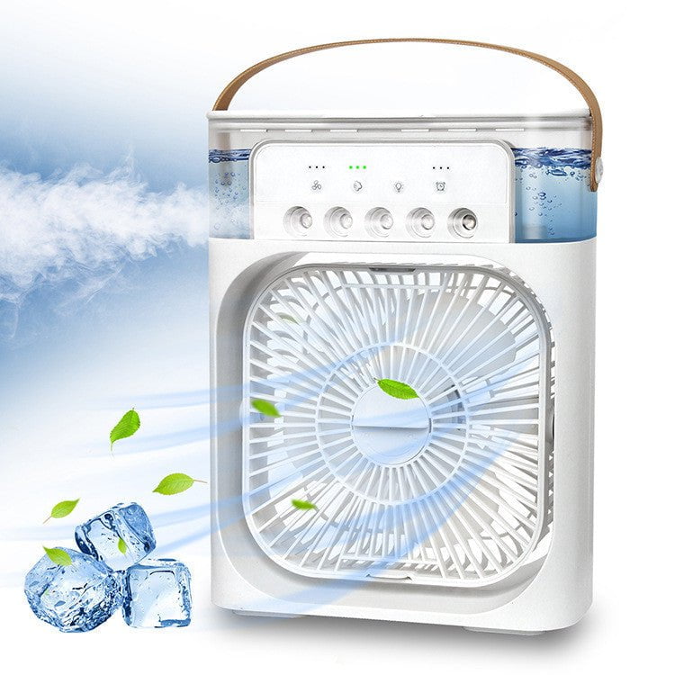 STORAZONE HEATER 3 In 1 Air Humidifier Cooling USB Fan LED Night Light Water Mist Humidification Fan Spray Electric Fan