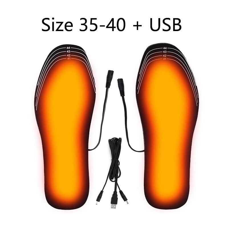 STORAZONE HEATER 3540USB USB Heated Shoes Insoles Can Be Cut Winter Warm Heating Insoles Pad Feet For Boots Sneaker Shoes