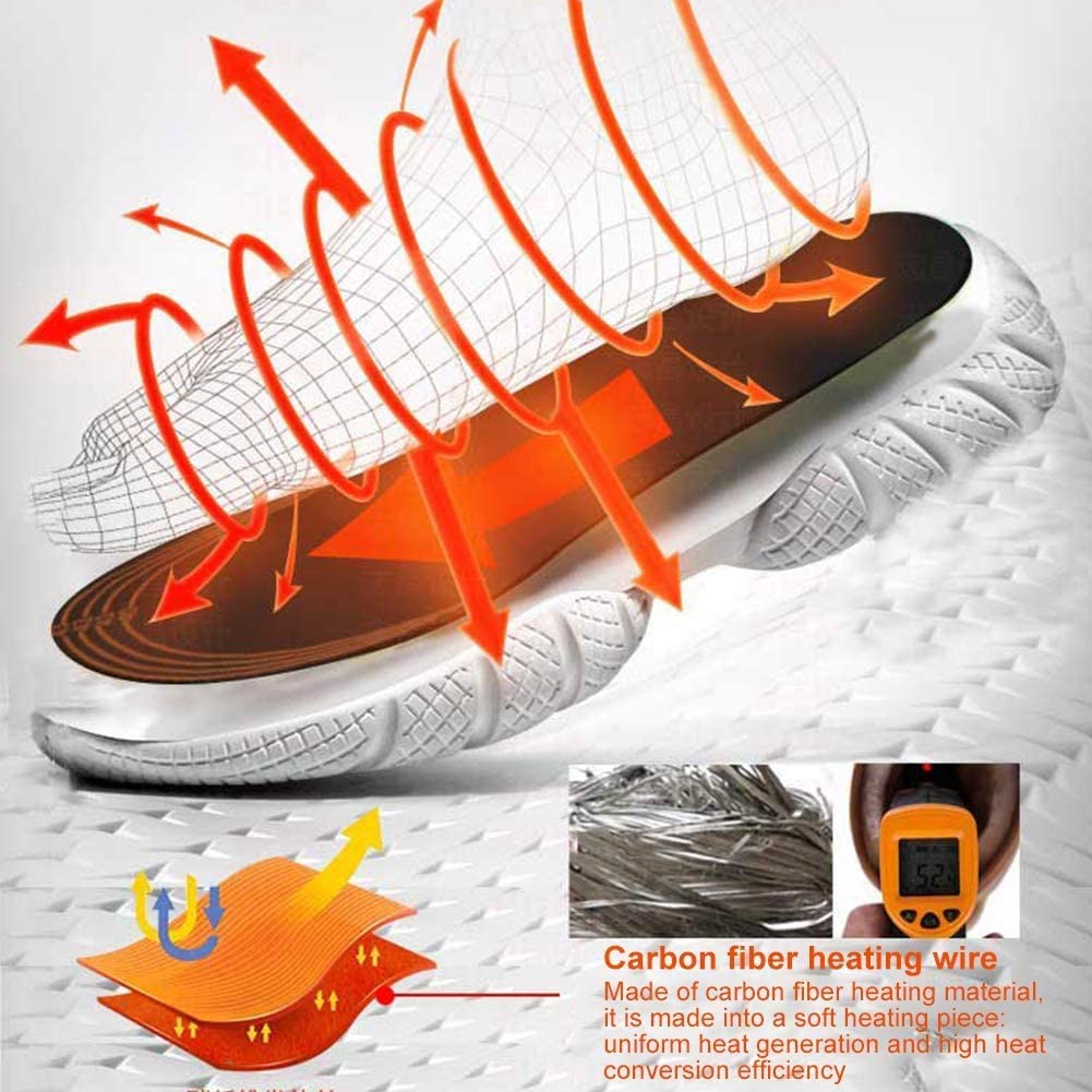 STORAZONE HEATER USB Heated Shoes Insoles Can Be Cut Winter Warm Heating Insoles Pad Feet For Boots Sneaker Shoes