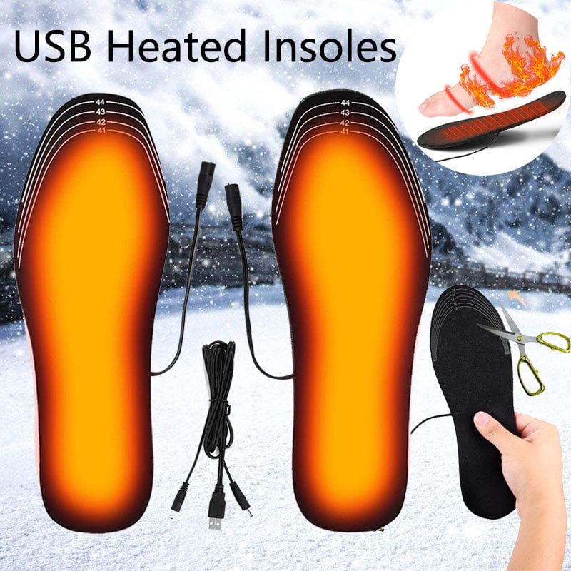 STORAZONE HEATER USB Heated Shoes Insoles Can Be Cut Winter Warm Heating Insoles Pad Feet For Boots Sneaker Shoes