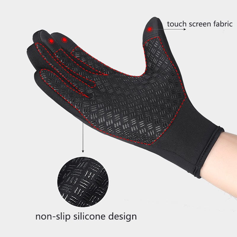 STORAZONE HEATER Winter Gloves Touch Screen Riding Motorcycle Sliding Waterproof Sports Gloves With Fleece