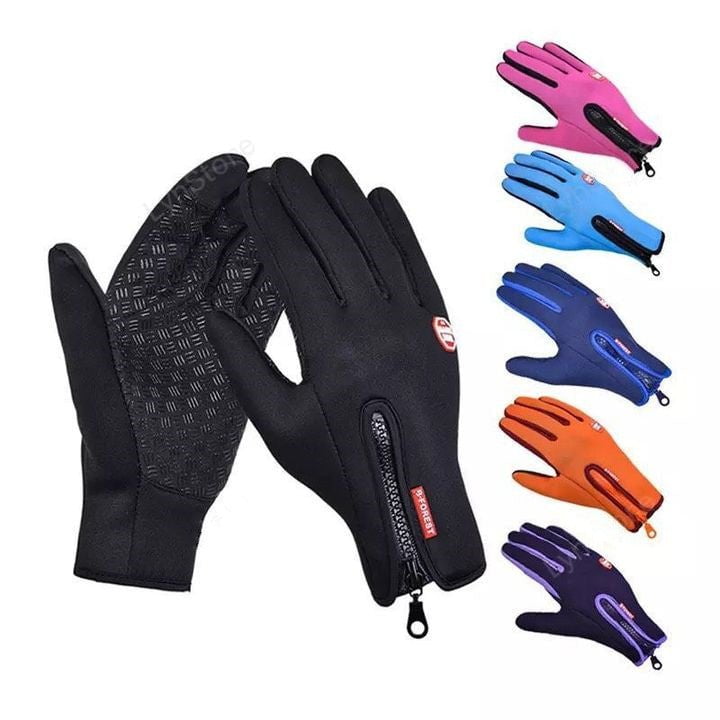 STORAZONE HEATER Winter Gloves Touch Screen Riding Motorcycle Sliding Waterproof Sports Gloves With Fleece