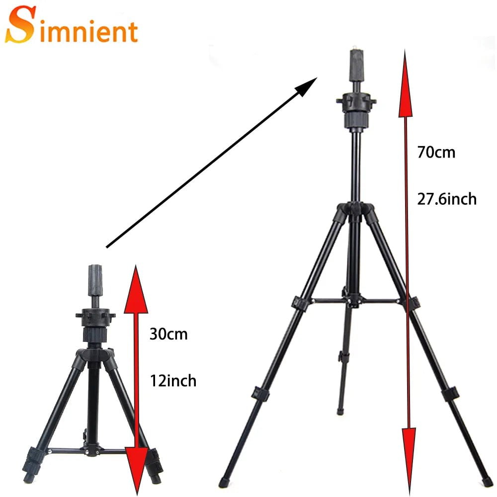 Storazone height 70cm tripod Training Mannequin Head Canvas Block Head Display Styling Mannequin Manikin Head WigTripod Stand Free Get T Pins Wig Install Kit