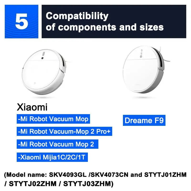 Storazone Hepa Filter Main Side Brush Mop Cloth for Xiaomi Mijia 1C 1T Mi Robot Vacuum Mop Dreame F9 Robotic Vacuum Cleaner Accessories