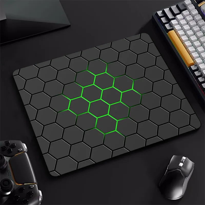 Storazone Hexagon Gaming Mouse Pad XS Computer Laptop Rubber Small Mousepad For PC Gamer Desktop Decoration Office Mouse Mat Deskmat Rug