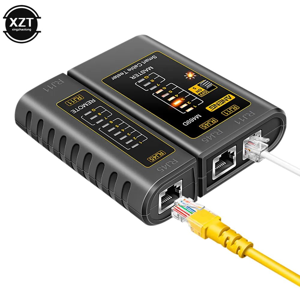 Storazone high-quality M469D RJ45 Cable lan tester Network Cable Tester RJ45 RJ11 RJ12 CAT5 UTP LAN Cable Tester Networking Repair Tool