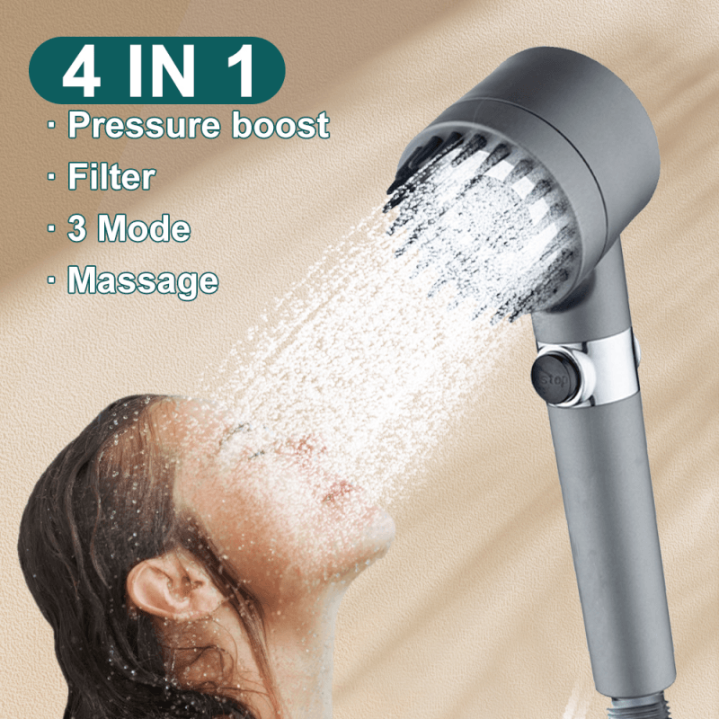 STORAZONE Home Appliances 3 Modes Shower Head High Pressure Showerhead Portable Filter Rainfall Faucet Tap Bathroom Bath Home Innovative Accessories