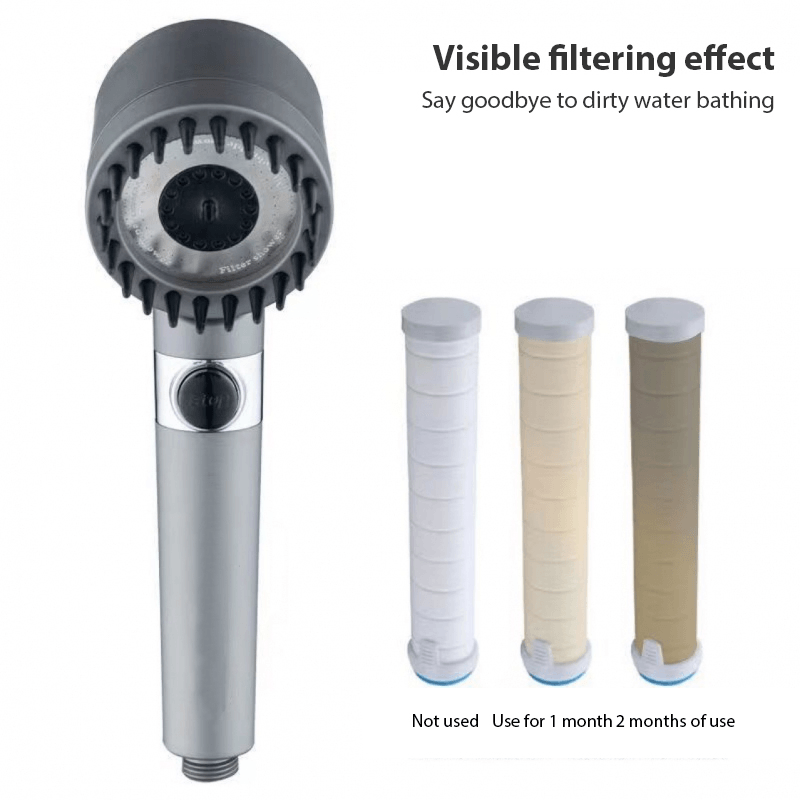 STORAZONE Home Appliances 3 Modes Shower Head High Pressure Showerhead Portable Filter Rainfall Faucet Tap Bathroom Bath Home Innovative Accessories