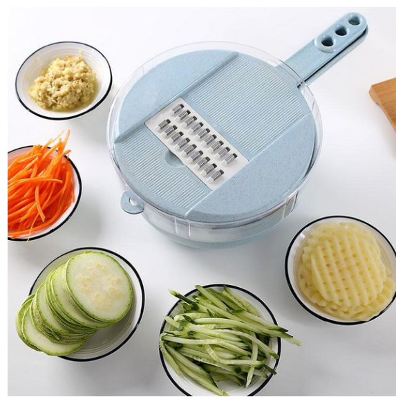 STORAZONE Home Appliances 8 In 1 Mandoline Slicer Vegetable Slicer Potato Peeler Carrot Onion Grater With Strainer Vegetable Cutter Kitchen Accessories