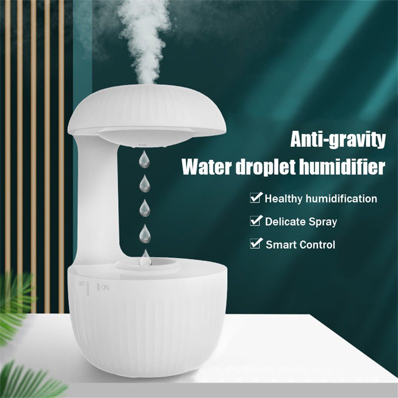 STORAZONE Home Appliances Anti-gravity Air Humidifier Mute Countercurrent Humidifier Levitating Water Drops Cool Mist Maker Fogger Relieve Fatigue