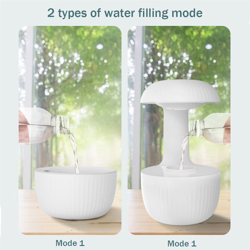 STORAZONE Home Appliances Anti-gravity Air Humidifier Mute Countercurrent Humidifier Levitating Water Drops Cool Mist Maker Fogger Relieve Fatigue