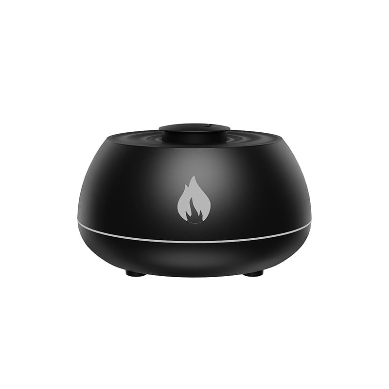 STORAZONE Home Appliances Black / USB Flame Humidifier Aromatherapy Diffuser 7 Colors Light Home Air Humidifier 130ML USB Room Fragrance Essential Oil Diffuser