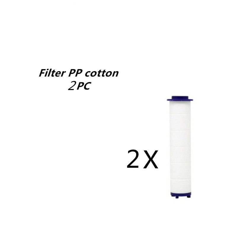 STORAZONE Home Appliances Filter PP cotton2PC Propeller Driven Shower Head With Stop Button And Cotton Filter Turbocharged High Pressure Handheld Shower Nozzle