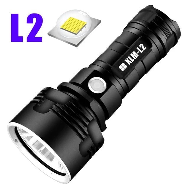 STORAZONE Home Appliances L2 / Double battery Strong Flashlight Focusing Led Flash Light Rechargeable Super Bright LED Outdoor Xenon Lamp