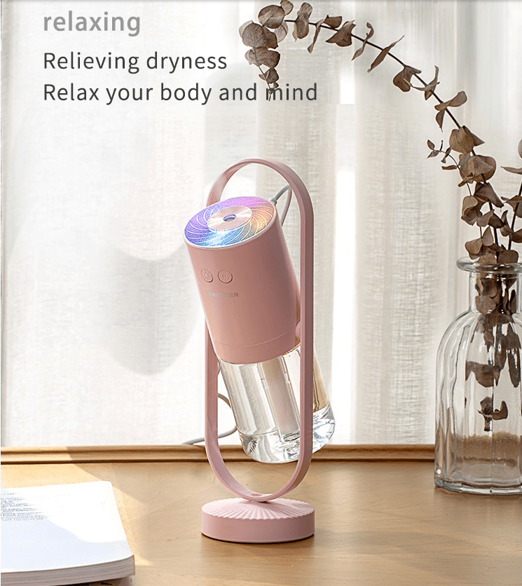 STORAZONE Home Appliances Magic Shadow USB Air Humidifier For Home With Projection Night Lights Ultrasonic Car Mist Maker Mini Office Air Purifier