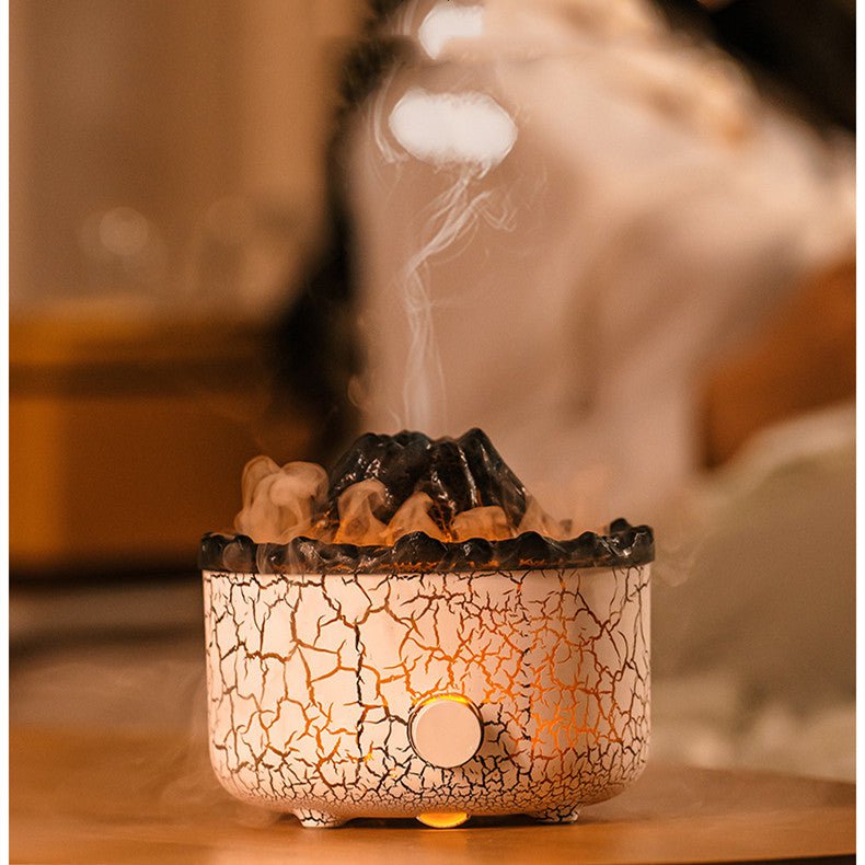 STORAZONE Home Appliances New Creative Volcano Humidifier Aromatherapy Machine Spray Jellyfish Air Flame Humidifier Diffuser