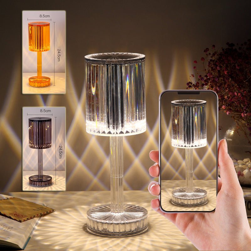 STORAZONE Home Appliances New Crystal Table Lamp Hotel Decoration Diamond Romantic Warm Led For Home Decor Romantic Gift Night Light