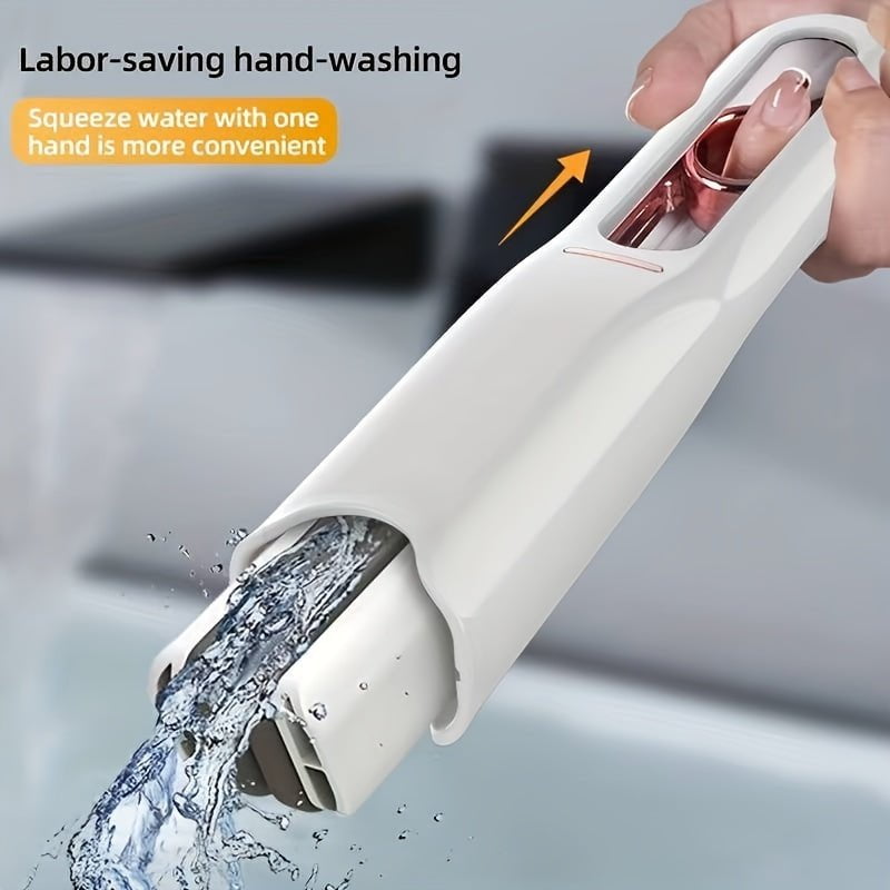 STORAZONE Home Appliances New Portable Self-NSqueeze Mini Mop, Lazy Hand Wash-Free Strong Absorbent Mop Multifunction Portable Squeeze Cleaning Mop Desk Window Glass Cleaner Kitchen Car Sponge Cleaning Mop Home Cleaning Tools