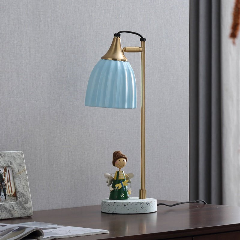 STORAZONE Home Appliances Nordic Style Light-transmitting Ceramic Ins Table Lamp