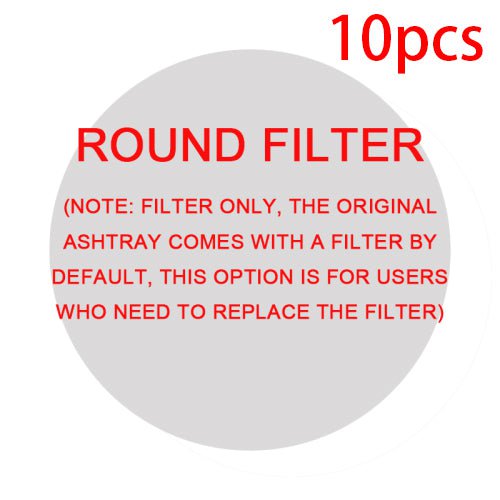 STORAZONE Home Appliances Round filter 10pcs Smoke Removal Air Purification Ashtray Anion Purification Practical Automatic Purifier Ashtray Portable Gadgets For Car Ashtray
