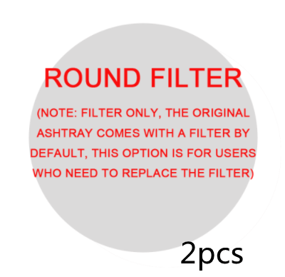STORAZONE Home Appliances Round filter2pcs Smoke Removal Air Purification Ashtray Anion Purification Practical Automatic Purifier Ashtray Portable Gadgets For Car Ashtray