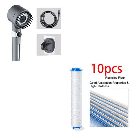 STORAZONE Home Appliances Set16 3 Modes Shower Head High Pressure Showerhead Portable Filter Rainfall Faucet Tap Bathroom Bath Home Innovative Accessories
