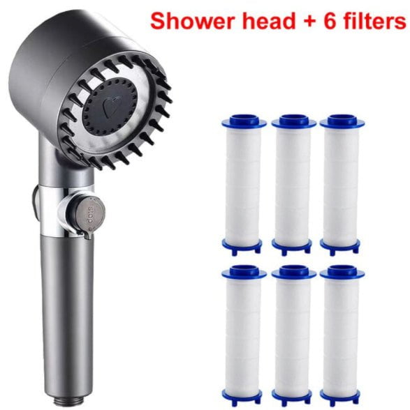 STORAZONE Home Appliances Set20 3 Modes Shower Head High Pressure Showerhead Portable Filter Rainfall Faucet Tap Bathroom Bath Home Innovative Accessories