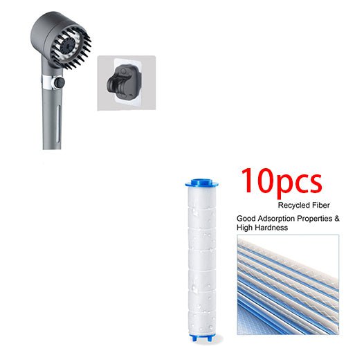STORAZONE Home Appliances Set8 3 Modes Shower Head High Pressure Showerhead Portable Filter Rainfall Faucet Tap Bathroom Bath Home Innovative Accessories