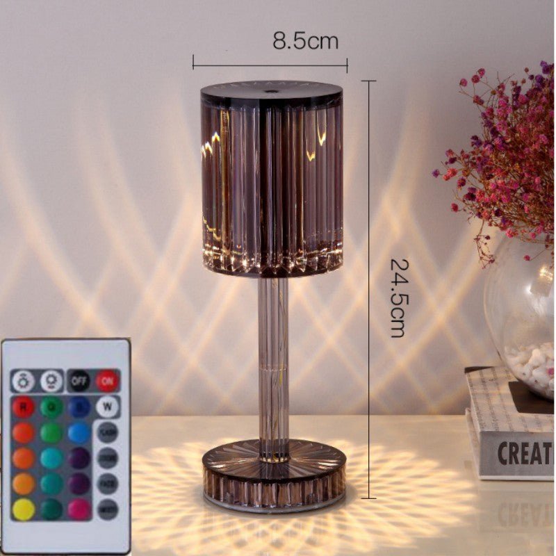 STORAZONE Home Appliances Smoke grey / Charging remote control16Color / USB New Crystal Table Lamp Hotel Decoration Diamond Romantic Warm Led For Home Decor Romantic Gift Night Light