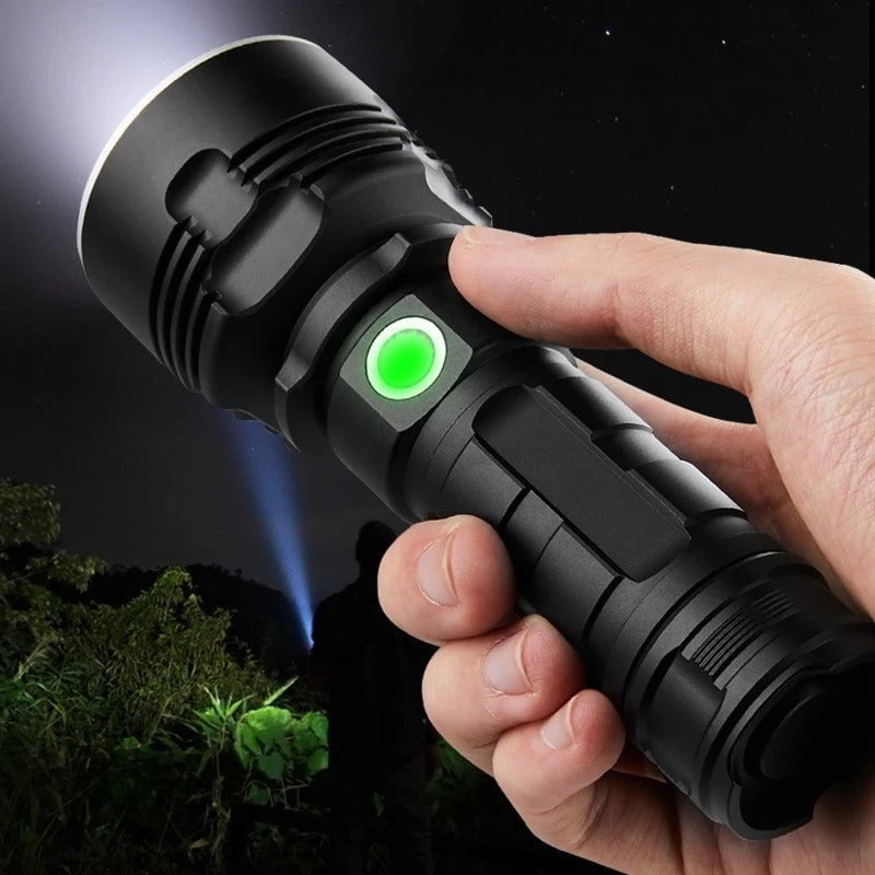 STORAZONE Home Appliances Strong Flashlight Focusing Led Flash Light Rechargeable Super Bright LED Outdoor Xenon Lamp