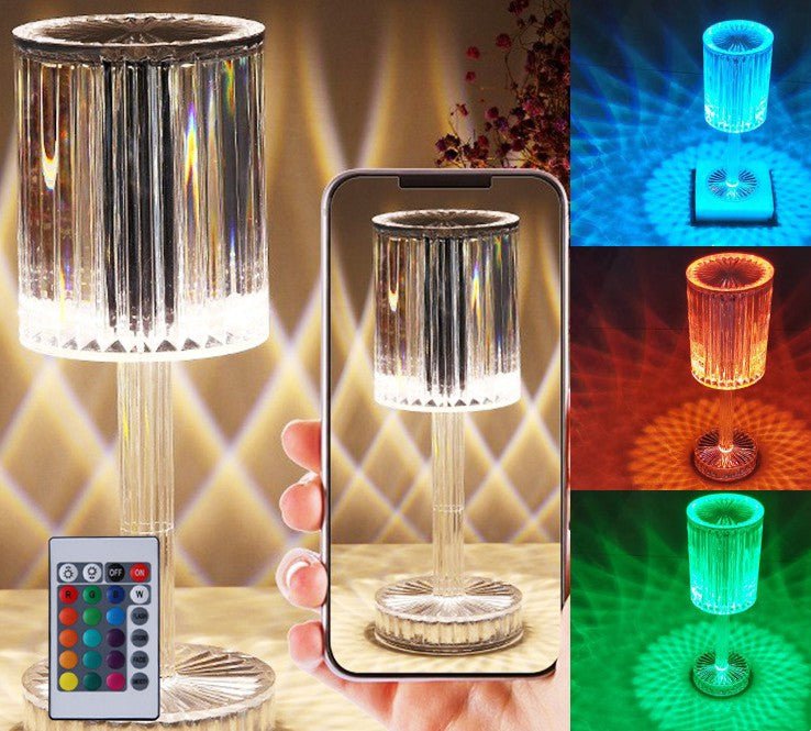 STORAZONE Home Appliances Transparent / Charging remote control16Color / USB New Crystal Table Lamp Hotel Decoration Diamond Romantic Warm Led For Home Decor Romantic Gift Night Light
