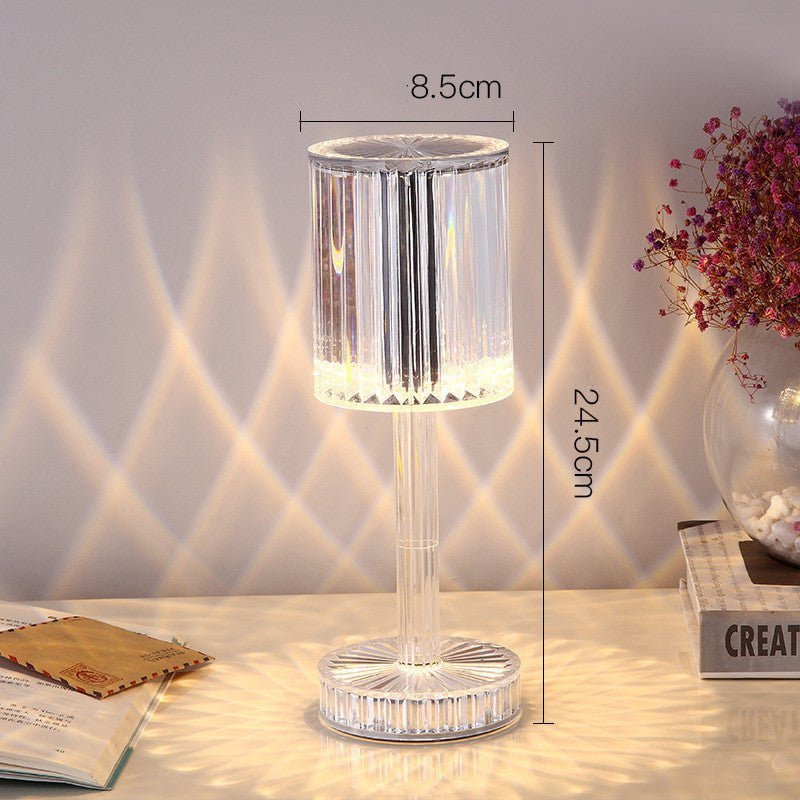 STORAZONE Home Appliances Transparent / Charging touch 3colors / USB New Crystal Table Lamp Hotel Decoration Diamond Romantic Warm Led For Home Decor Romantic Gift Night Light