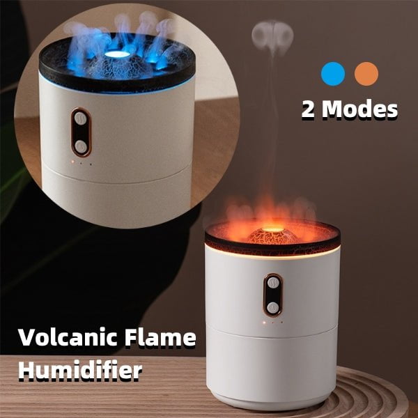 STORAZONE Home Appliances Volcanic edition / USB Volcanic Flame Aroma Essential Oil Diffuser USB Portable Jellyfish Air Humidifier Night Light Lamp Fragrance Humidifier