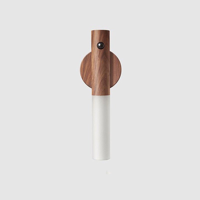 STORAZONE Home Appliances Walnut Auto LED USB Magnetic Wood Wireless Night Light Corridors Porch Lights PIR Motion Sensor Wall Light Cabinet Lamp