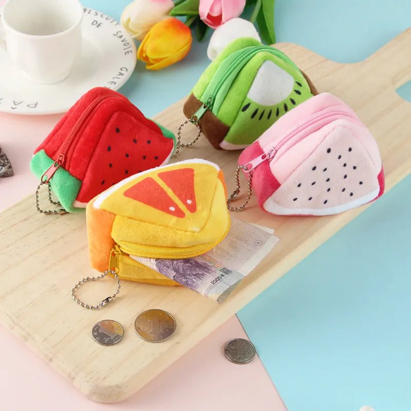 Storazone HOT! Cute Cartoon Plush Shark Coin Purse Plush Animal Wallet For Women Kids Zipper Coin Bag
