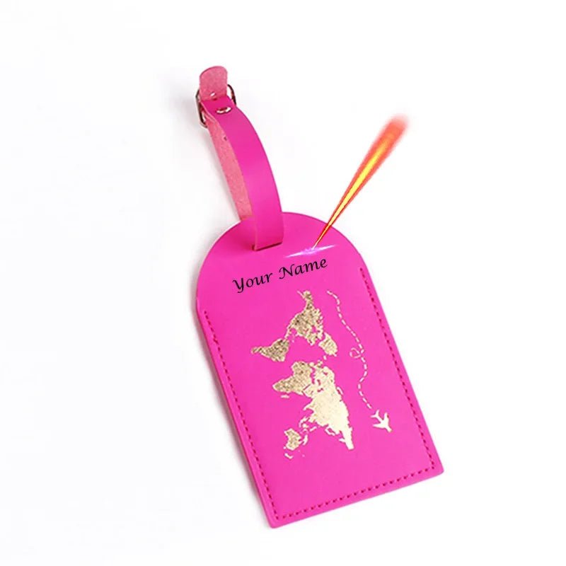 Storazone hot pink tags Cute Personalised Passport Cover Women with Names Engraved Passport Holder for Couples