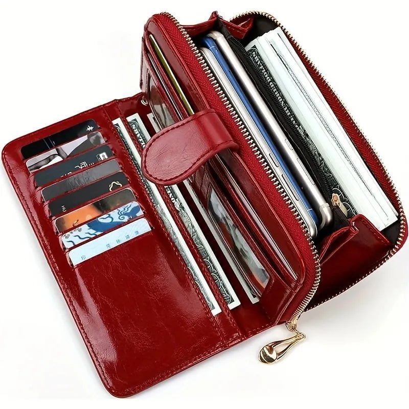 Storazone Hot Sale Women Wallet Leather Clutch Brand Coin Purse Female Wallet Card Holder Long Lady Clutch Carteira Feminina