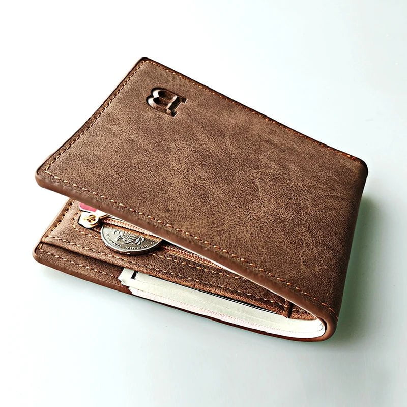 Storazone Hot Selling Leather Wallet Top Men Coin Bag Minimalist Thin Purse Card Pack Purse Business Short Wallet for Men 2023 New Fashion