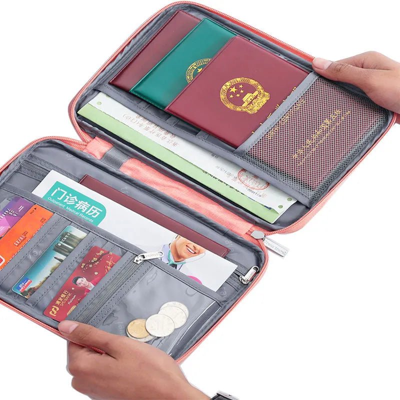 Storazone Hot Travel Wallet Family Passport Holder Creative Waterproof Document Case Organizer Travel accessories Document Bag Cardholder