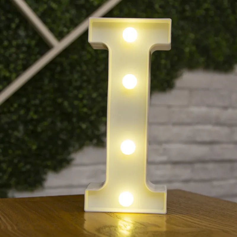 Storazone I / 22cm Luxury Alphabet Letter LED Lights Luminous Number Lamp  Battery Night Light for Home Wedding Birthday Christmas Party Decoration