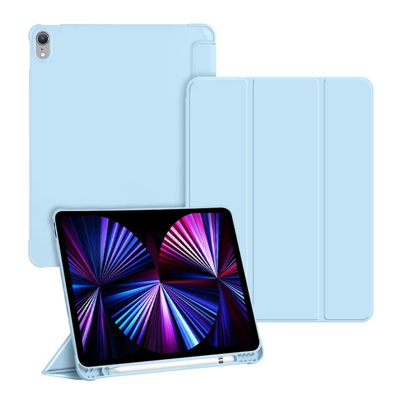 Storazone ice blue / ipad 7th Gen 10.2 For iPad 7th 8th 9th 10.2  Generation Case With Pencil Holder Smart Cover For iPad 10.2 inch