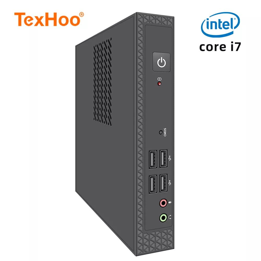 Storazone Intel Core i3-380M / 4G RAM 128G SSD TexHoo Mini PC Computer Intel Core i7 i5 Processador ITX Windows 10 Pro Thin Client Industry COM SSD Bluetooth WIFI Brand New