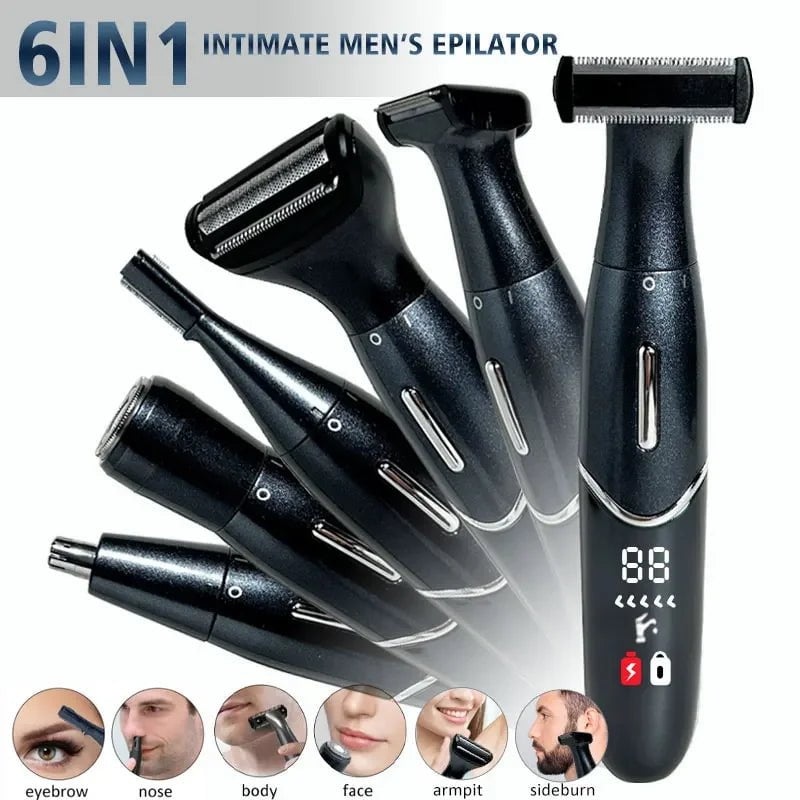 Storazone Intimate Areas Haircut Precision Shaver Men Bikini Line Sensitive Razor Balls Eggs Pubic Hair Shaving Trimmer Face Beard Clipper