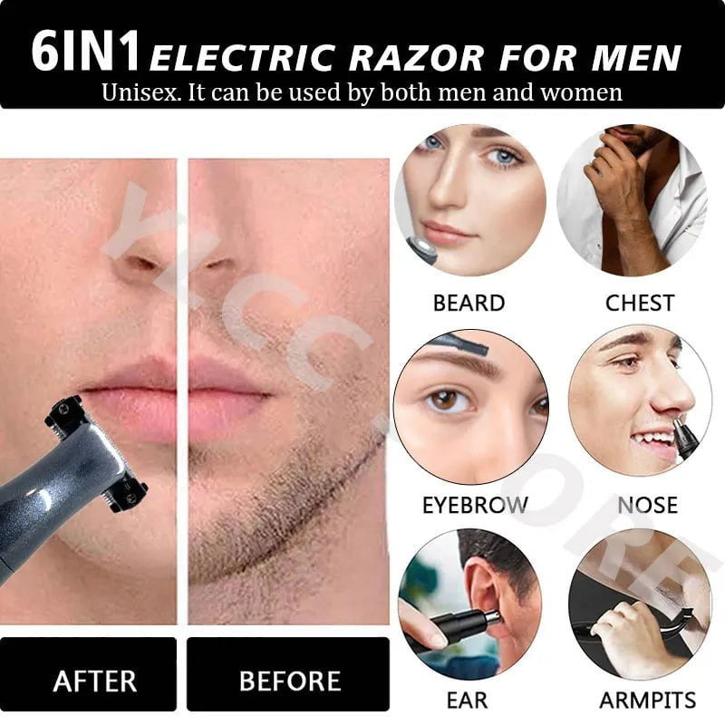 Storazone Intimate Areas Haircut Precision Shaver Men Bikini Line Sensitive Razor Balls Eggs Pubic Hair Shaving Trimmer Face Beard Clipper