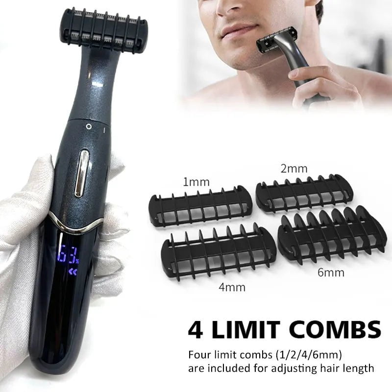 Storazone Intimate Areas Haircut Precision Shaver Men Bikini Line Sensitive Razor Balls Eggs Pubic Hair Shaving Trimmer Face Beard Clipper